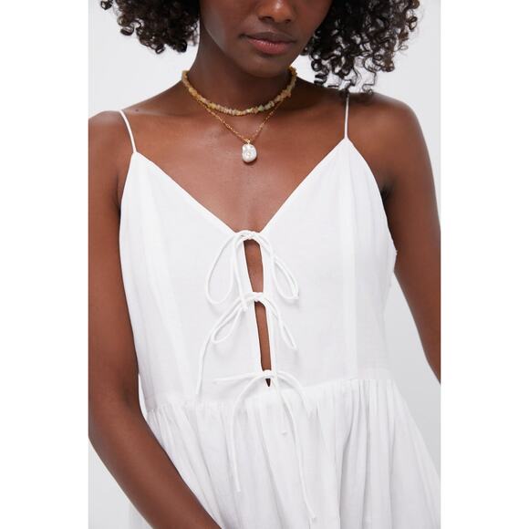 SEA NEW YORK Pearl Zora Solid Tie Tank Dress Size 6 NWT Retail $295 - Picture 5 of 6